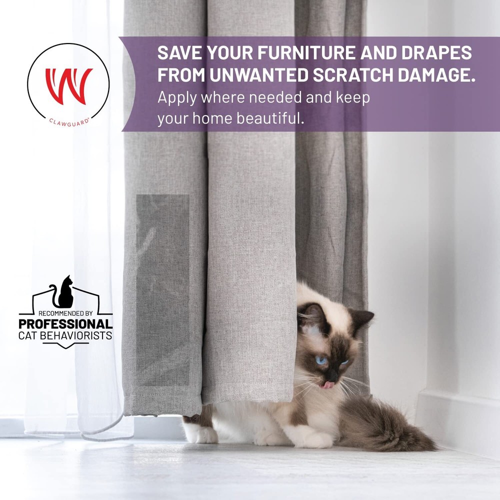 Cat Training Tape Strips Deters Cats from Scratching Clawing or Jumping on Fu...