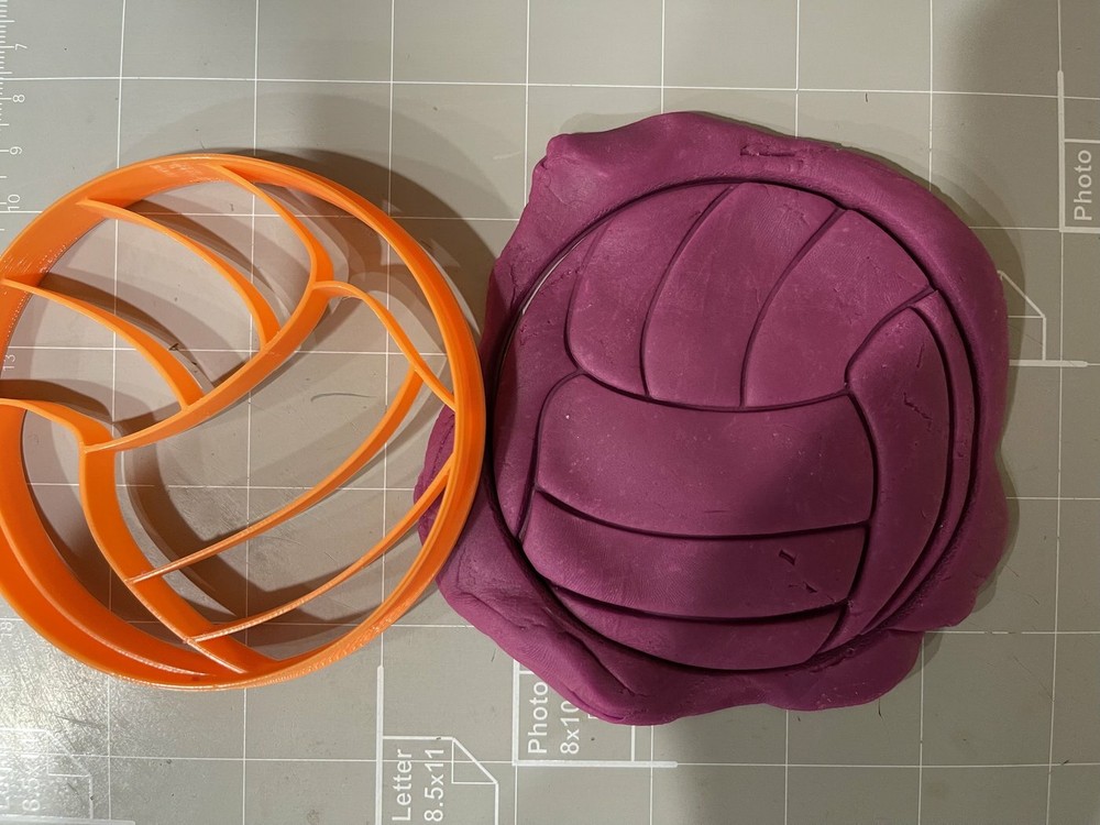 Volleyball cookie cutter