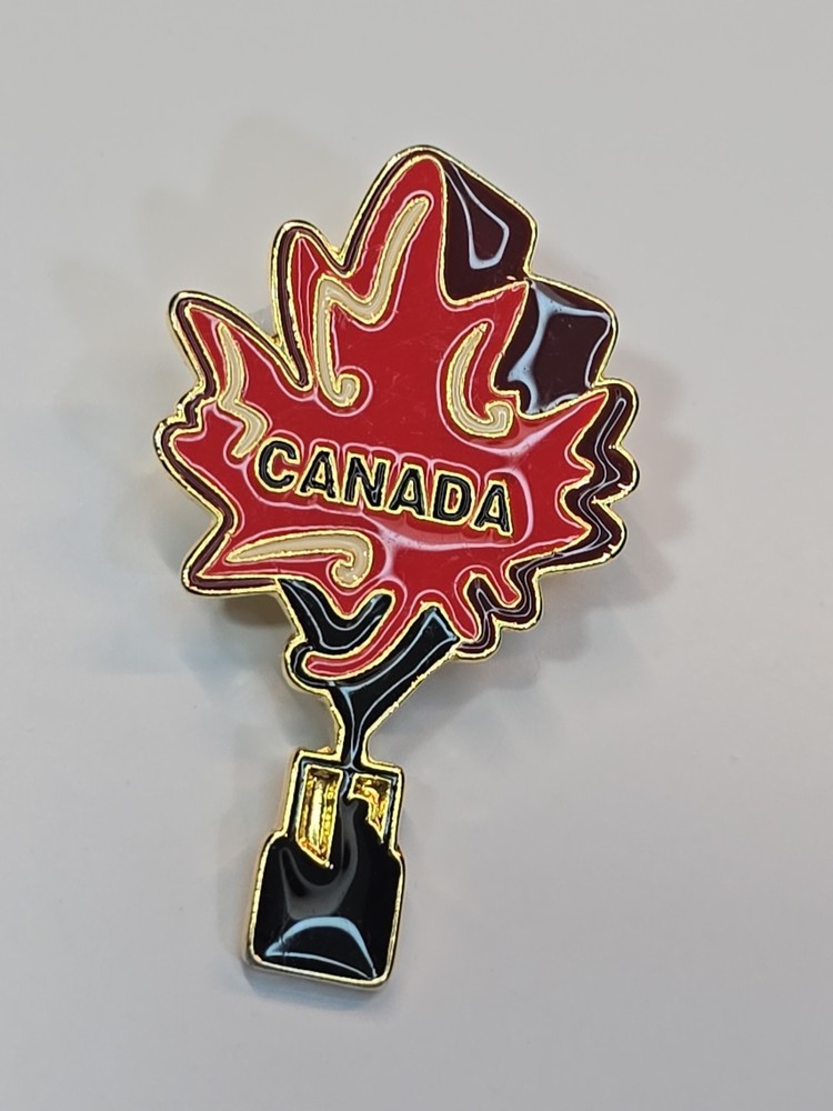 Canada Maple Leaf Hot Air Balloon Souvenir Lapel Pin