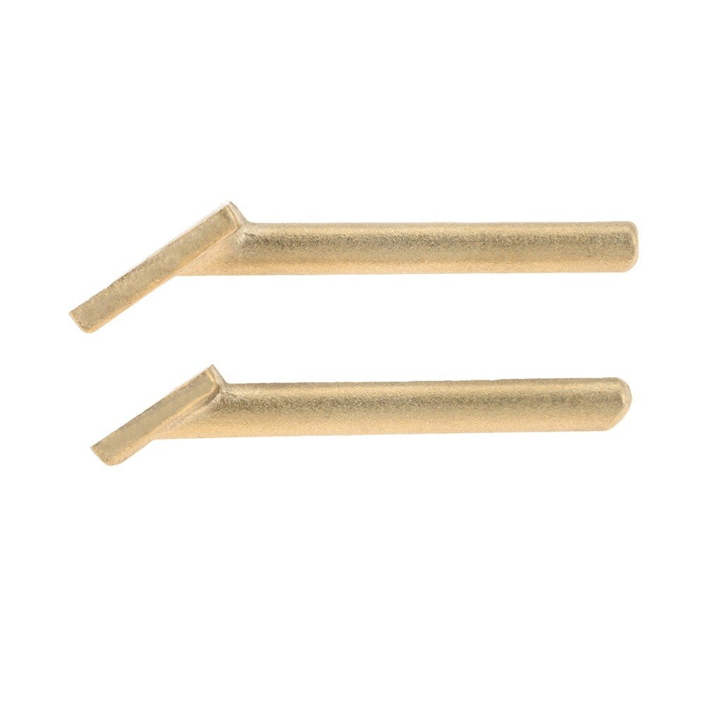 2pcs Triangle Iron Head(Large/Small) Brass Multi-functional Welding Repair Kit
