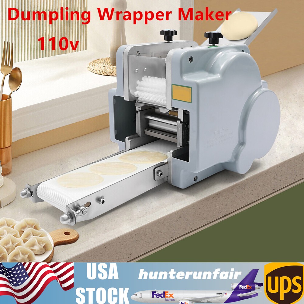 110V Automatic Dumpling Skin Machine Dumpling Wrapper Maker 60 Pieces/Min