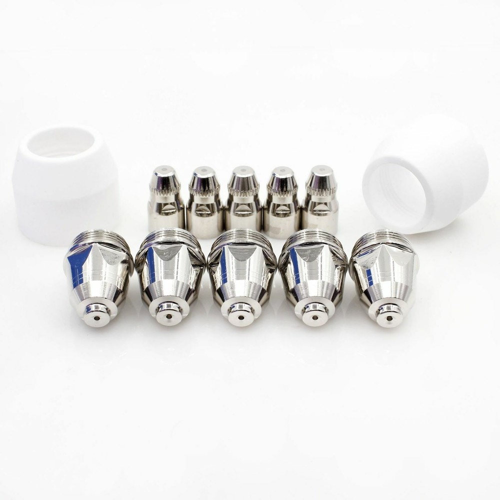 P-80 Plasma Cutting Torch Consumables Kits Electrode Nozzel Tip Shield Cup 45pcs