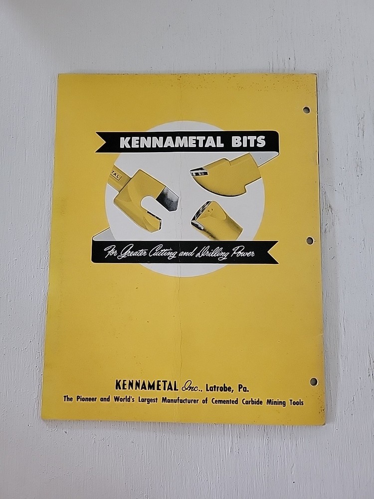 Vintage 1948 Kennametal Tool Manual M-5 Mining Tools