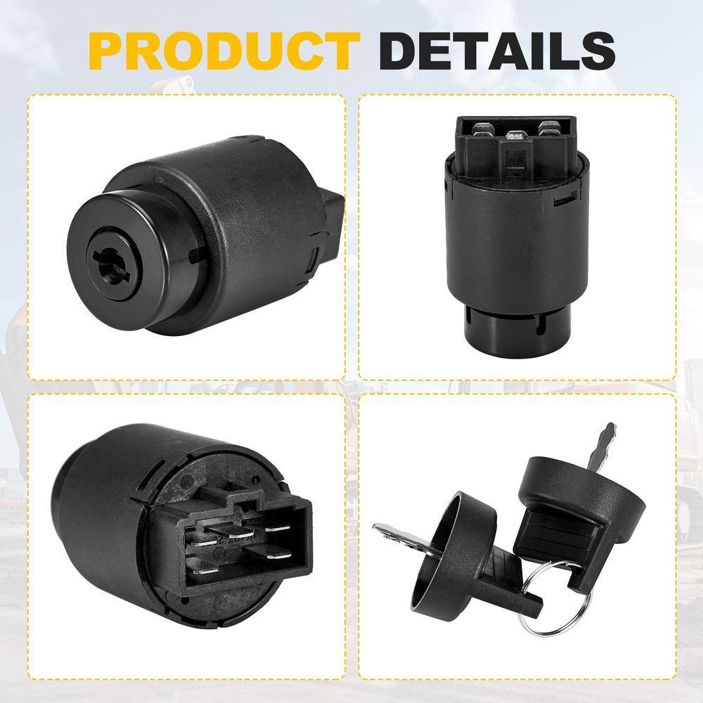 Mini Excavator Ignition Switch Key Switch AGT Typhoon China Chinese Mini Digger