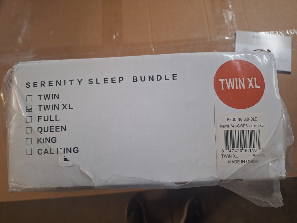 Nectar Resident Serenity Sleep TWIN XL Bundle, White (NEW)