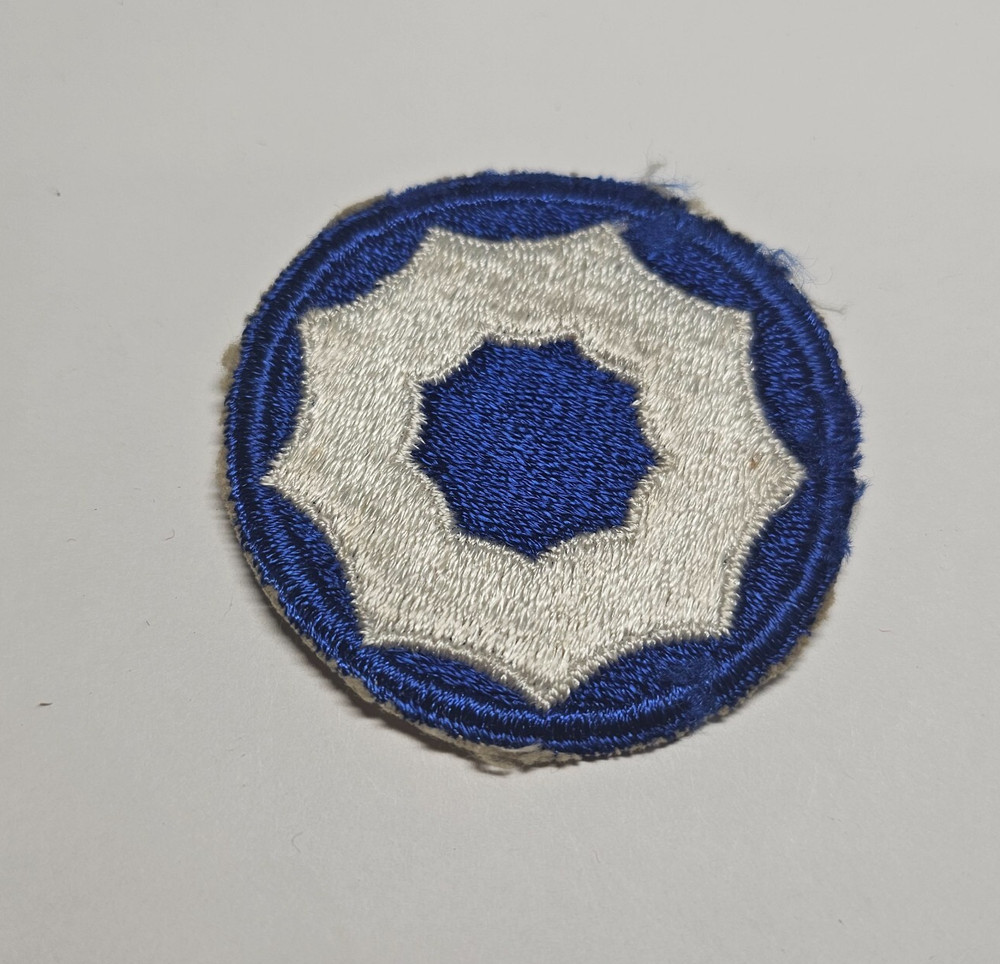 U.S. ARMY 9TH SERVICE COMMAND UNIT PATCH UNIFORM CLOTHING SHOULDER STATES SSI