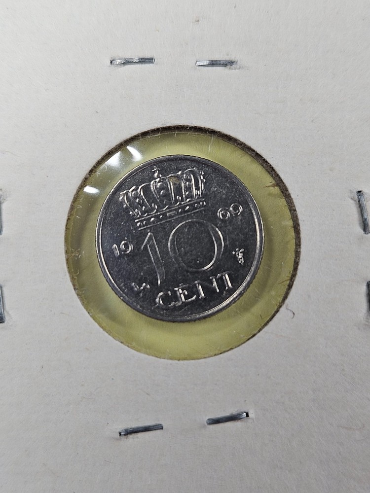 COIN - NETHERLANDS - 10 CENTS 1969