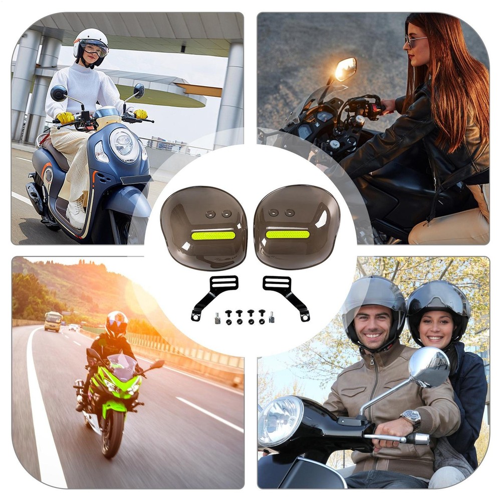 Motorcycle Hand Guard Cold Wind Deflector Windshield Shield Protector Universal