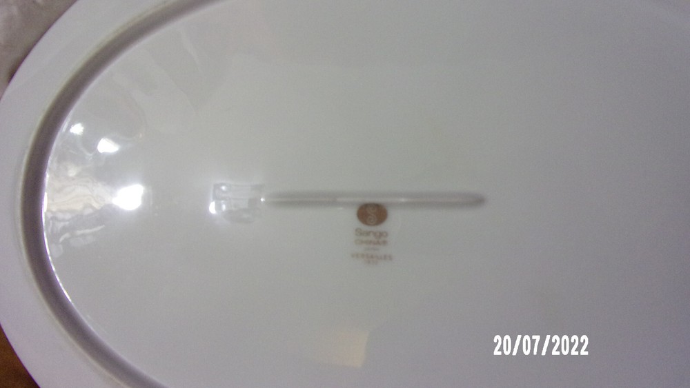 SANGO CHINA 'VERSAILLES' Oval 16" Serving Platter 3632