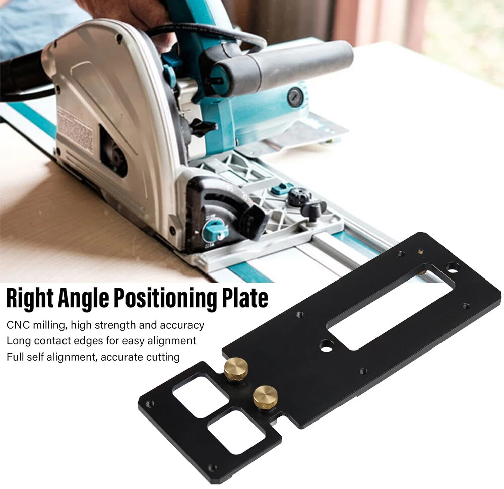 90 Degree Track Saw Square Guide Rail Square Right-angle Guide Rail Stop