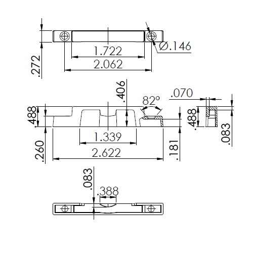 Window Lock Latch & Keeper SET, 3205&8216SN