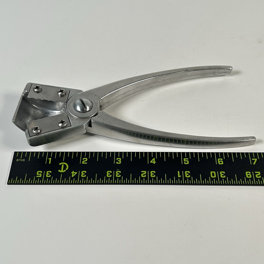 Vintage YORK style aluminum nut Cracker sheller with fixed shield 7.25"
