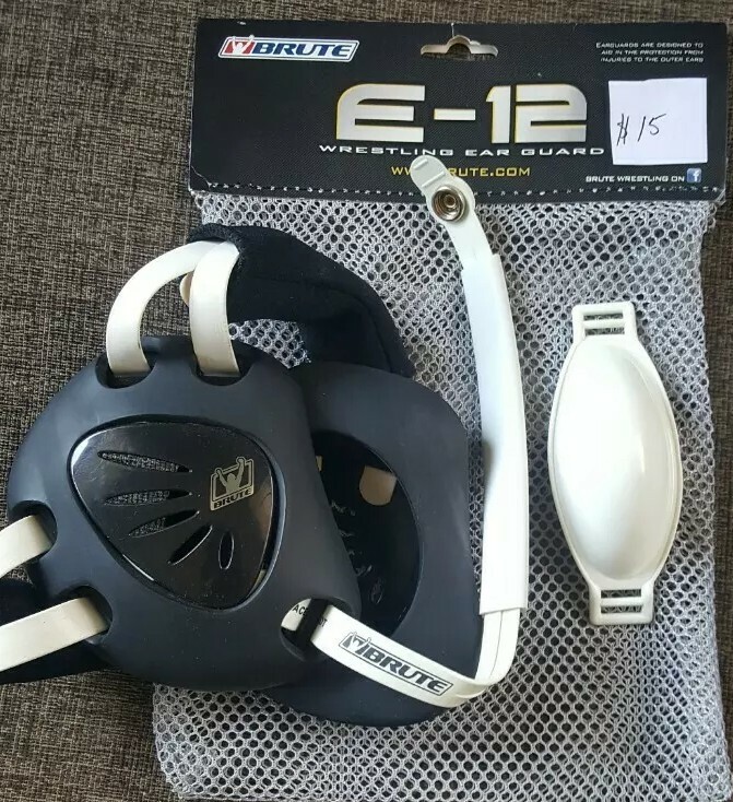Brute red, black, white, or light blue headgear