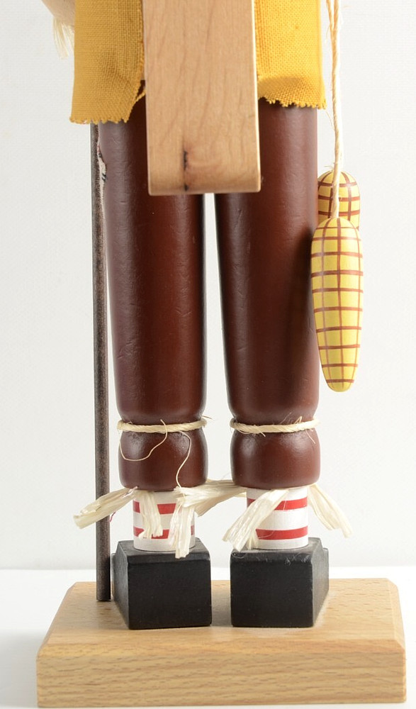Christian Ulbricht Scarecrow Nutcracker Crows Pitchfork Corn RARE HTF 16" Tall