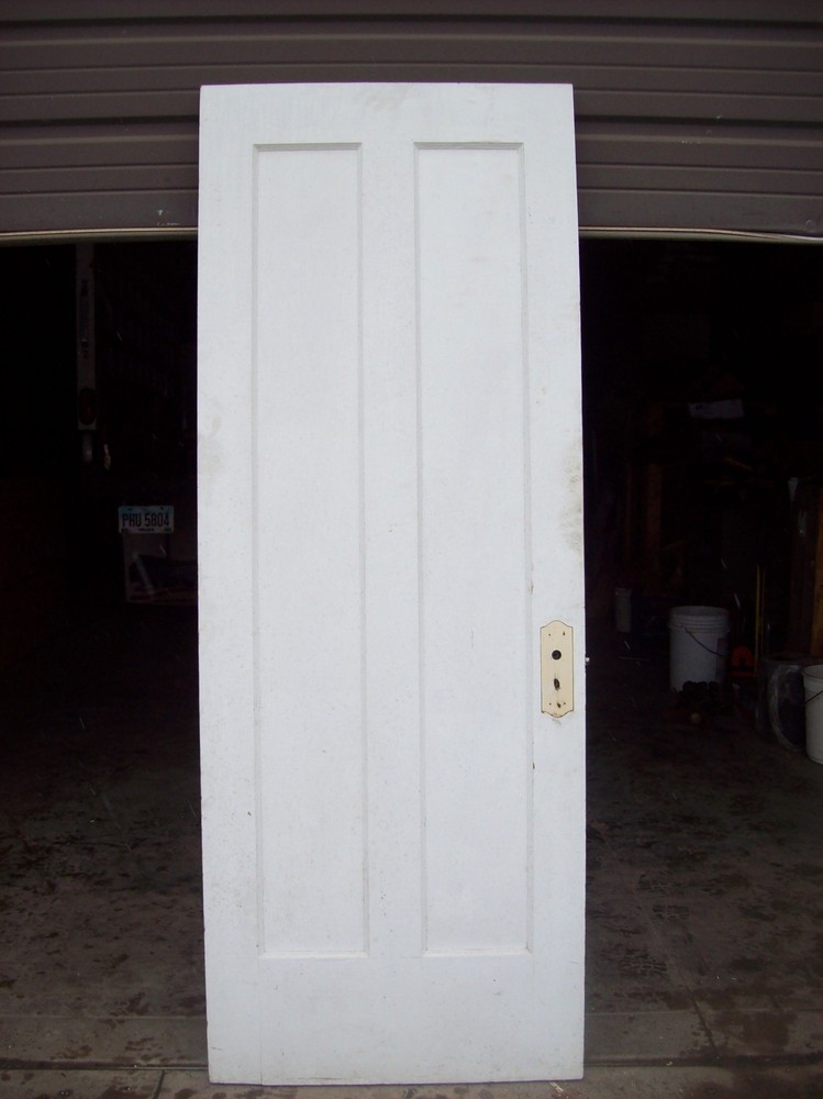 Single painted vertical panel door     (D j)