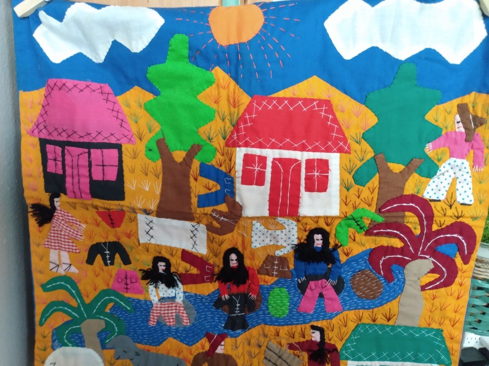 Hand Stitched Mural