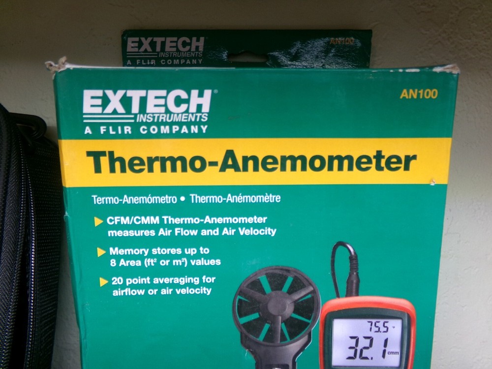 EXTECH AN100 CFM/CMM THERMO-ANEMOMETER