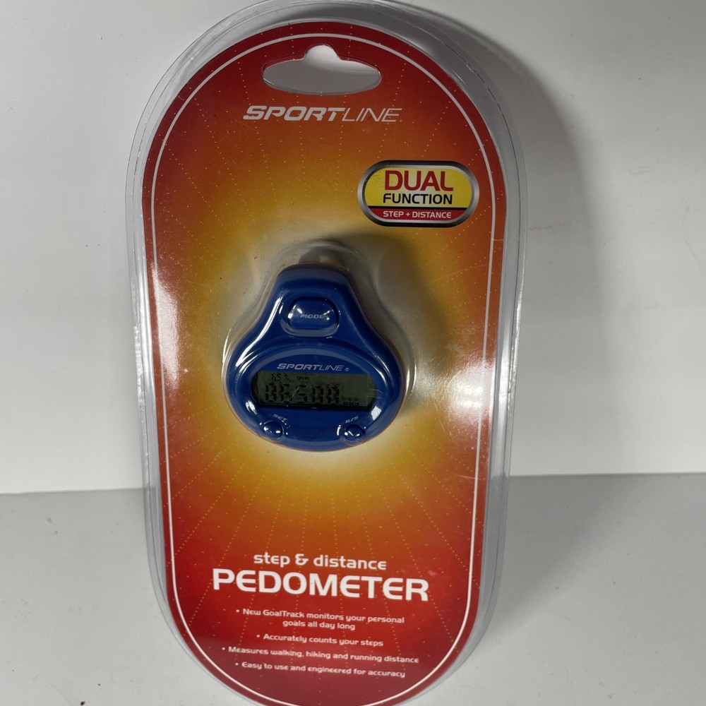 Sportsline Dual Function Step and Distance Pedometer