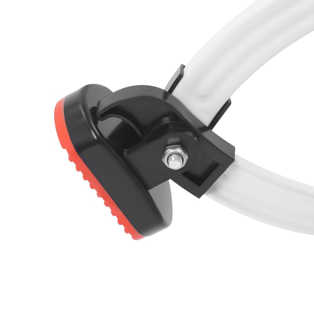 4-Step Wall Mounted Folding Ladder, White Retractable Telescoping Step Ladders