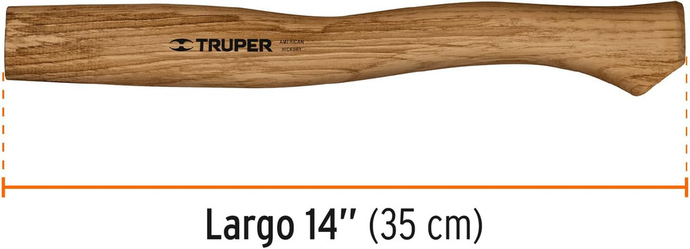14" Wood Axe Handle Replacement Camp Axe Handle Hickory Grip Durable