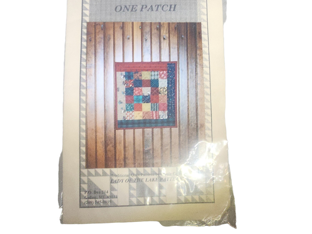 One Patch Quilt Pattern Book with Material by Carole Collins