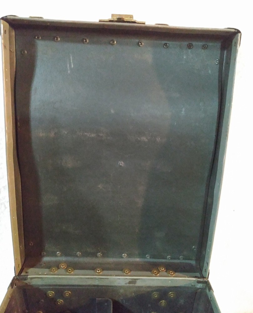 Black Small Suitcase Briefcase Excelsior Case Chest Vintage