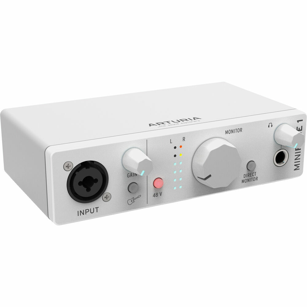 Arturia MiniFuse 1 Portable USB Type-C Audio Interface (White)