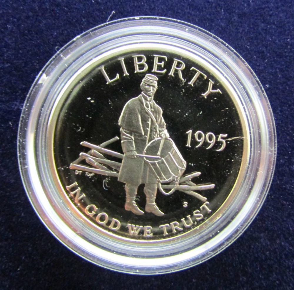 1995-S Civil War Proof Commemorative Half Cap Only