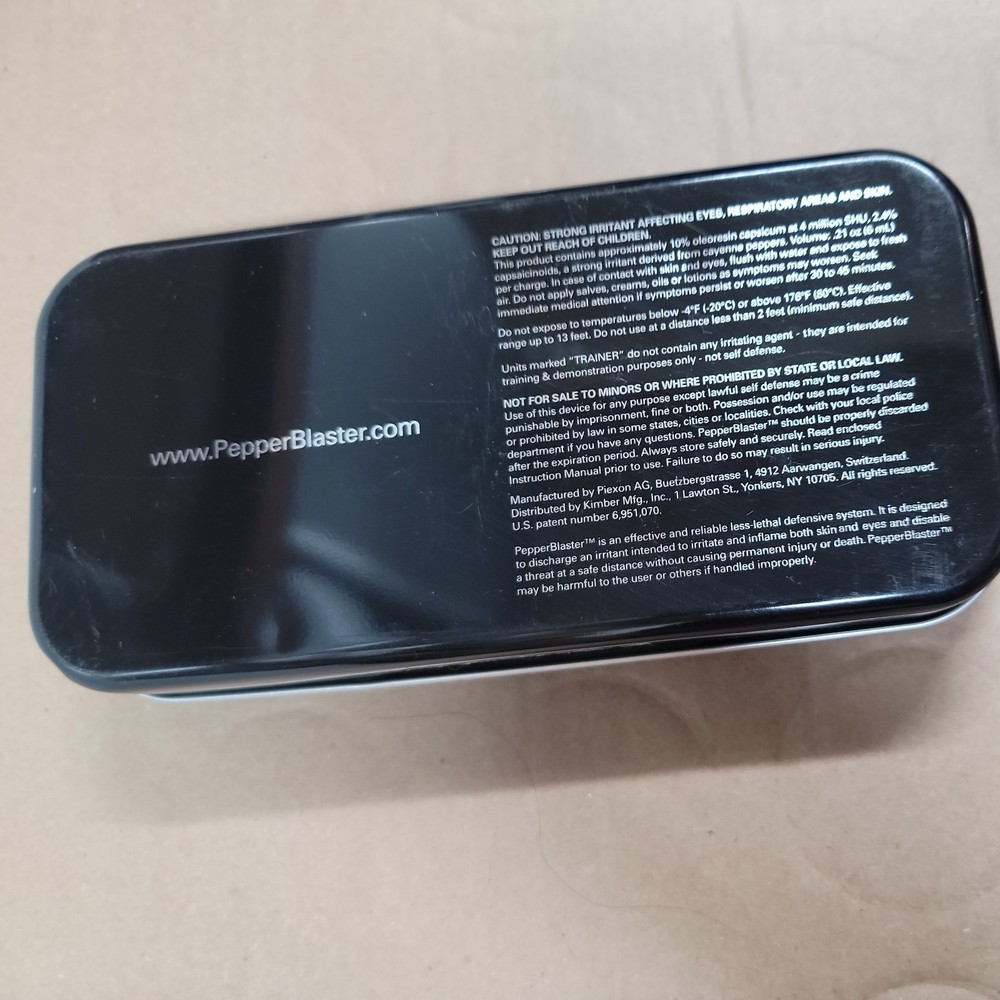 Kimber Pepper Blaster Original Tin Box