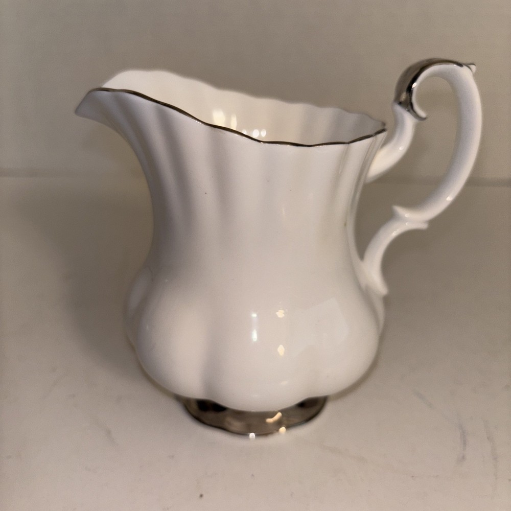 Royal Albert Chantilly Platinum Creamer