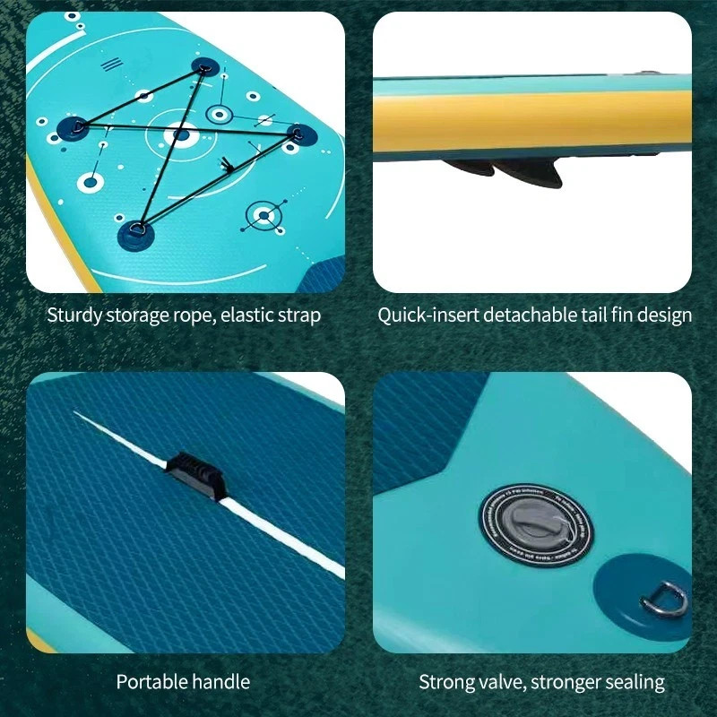 Inflatable Stand Up Paddle Board Complete Kit SUP with Accessories Blue
