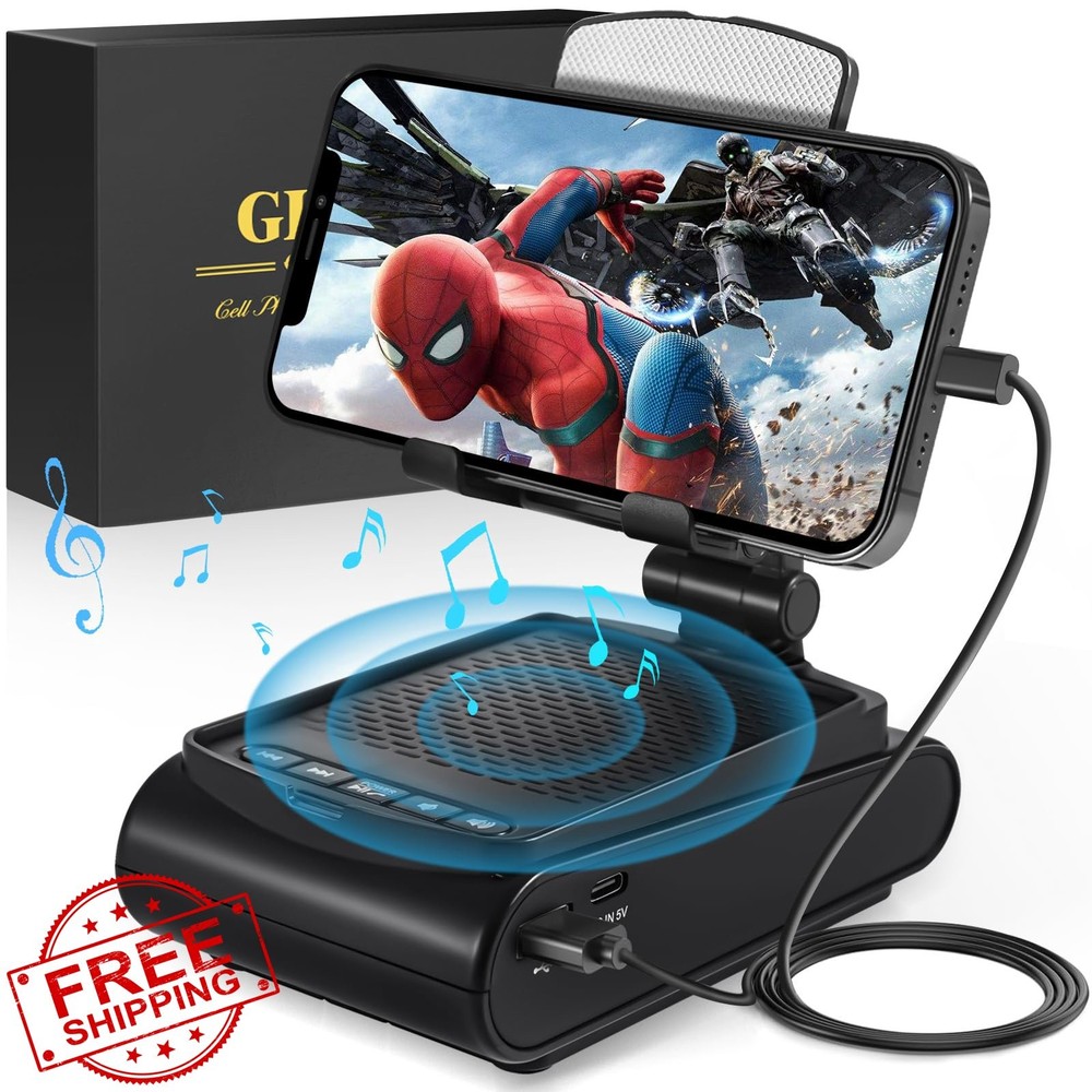 GLOPUS Phone Stand Wireless Speaker Bluetooth Mens Gift