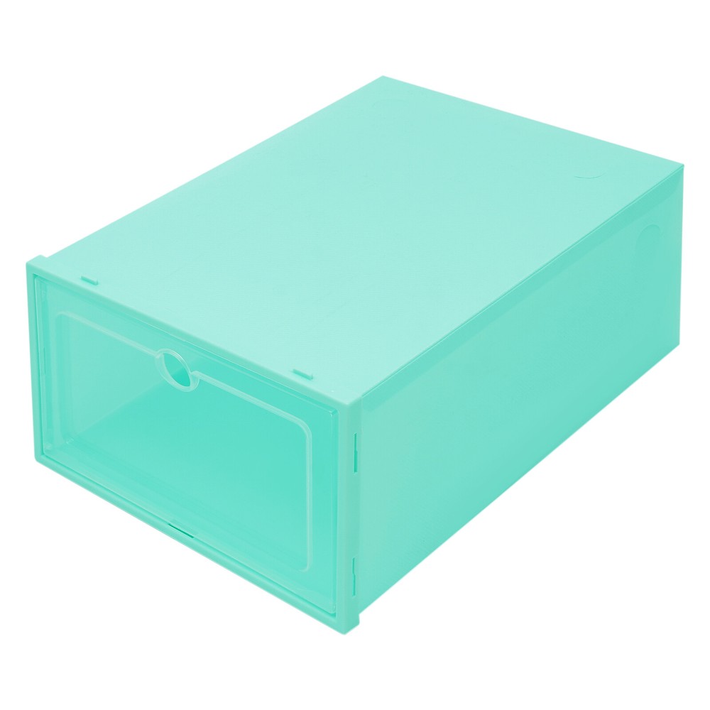 24 Pack Green Stackable Shoe Boxes Shoe Storage Box Shoe Storage Organizer