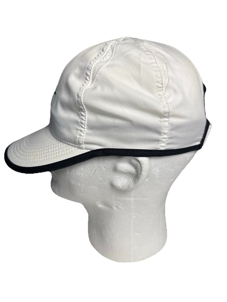Nike Dri-FIT Featherlight White Running Cap Hat Adjustable OS Lightweight