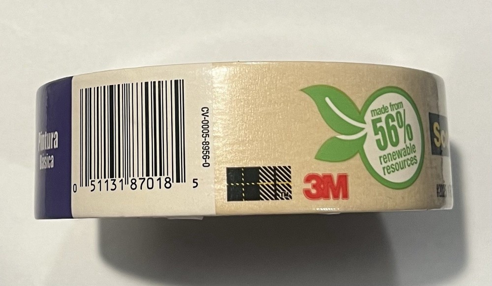 Scotch General Use Masking Tape for Basic Painting (3 Rolls)
