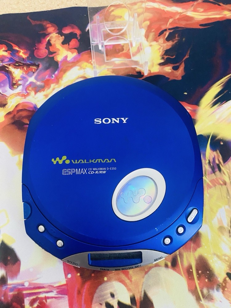 Sony Walkman ESP-MAX D-E350 Vintage Blue Tested Working