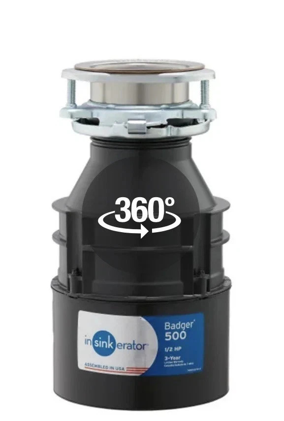 InSinkErator Badger 500 1/2 HP Continuous Feed Garbage Disposal