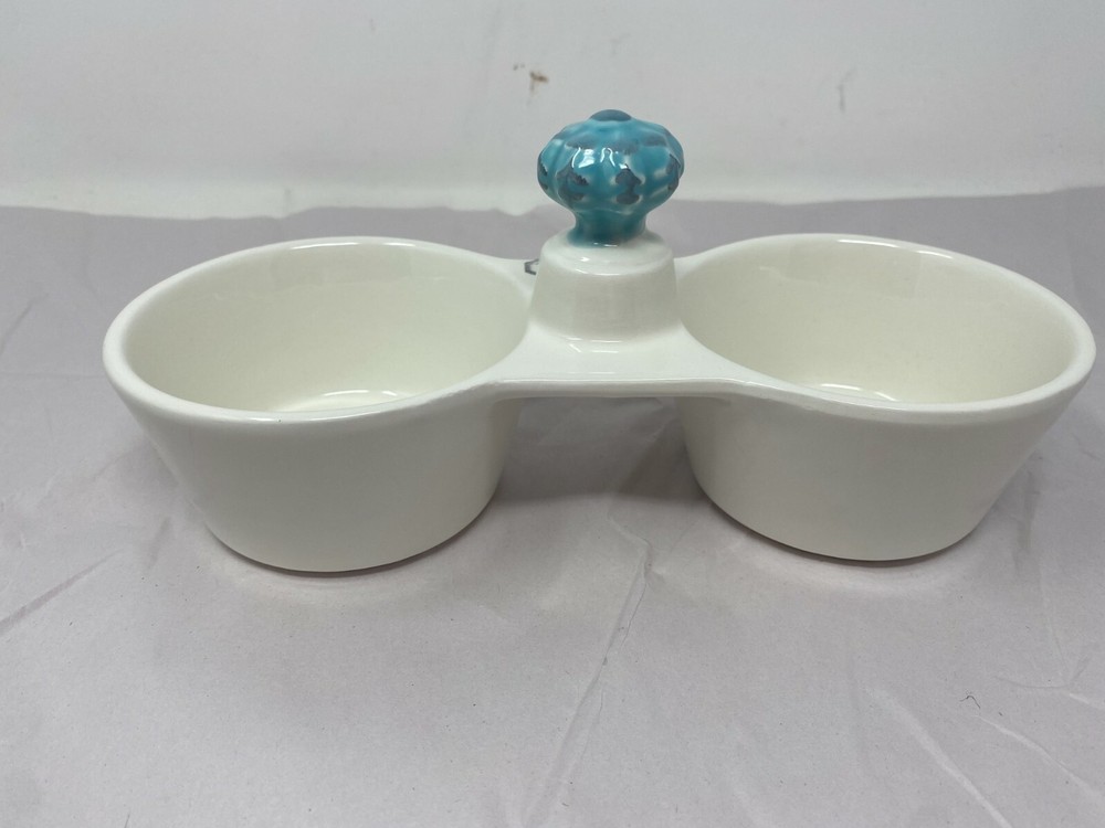 THL Ceramic 8in Blue Top Snack Tray BB02B52007