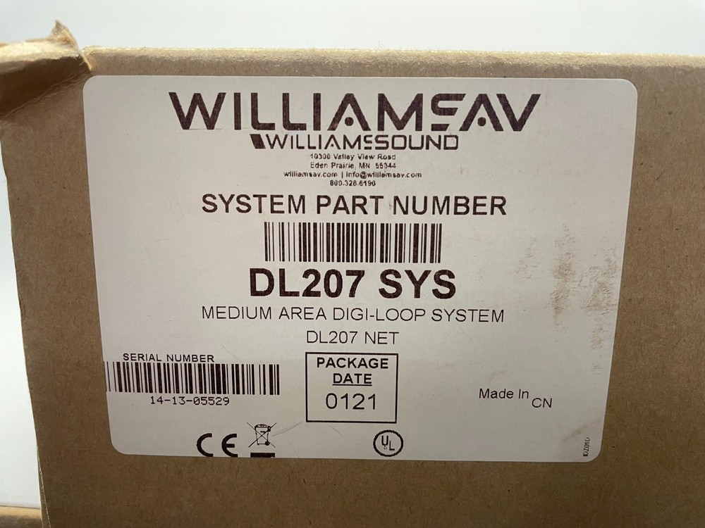 Williams AV DL207 NET Digi Loop DSP Dual Channel Professional Loop Amplifier