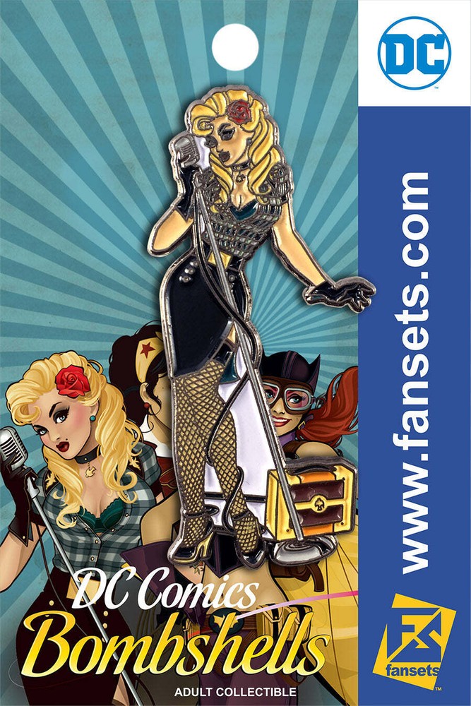DC Comics DC Bombshells STYLE BLACK CANARY Licensed FanSets Pin MicroChracters