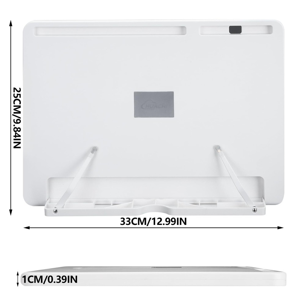 Portable Book Stand for Reading,Base with Non-Slip Pads Adjustable Folding Tex..