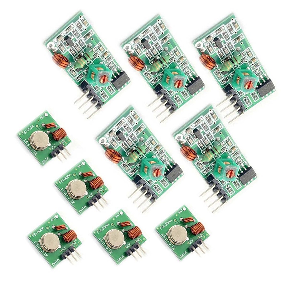 5 PCS 433M Transmitter Receiver Kit High Frequency Module Burglar Alarm