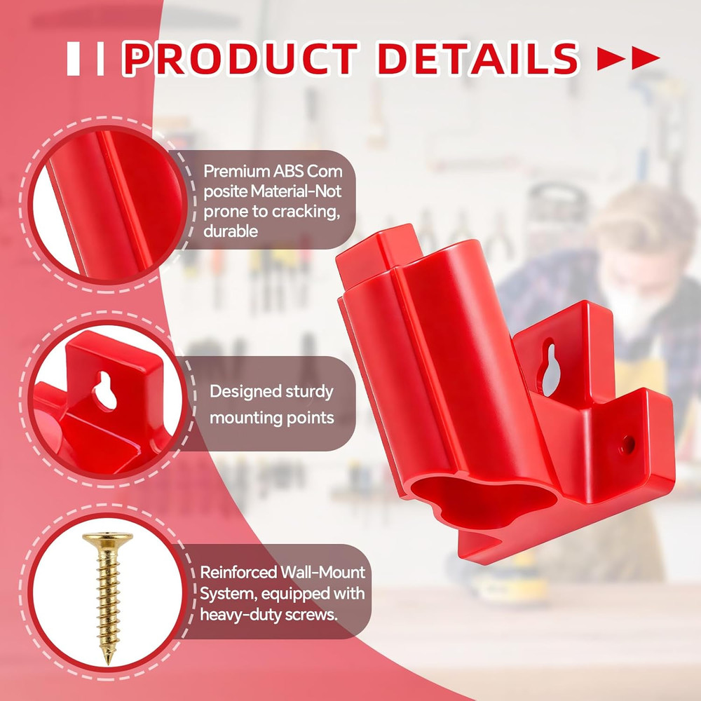 Milwaukee 12V Drill Bit Holder Wall Mount Tool Organizer Storage Solution