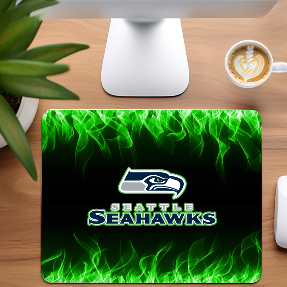 Seattle Seahawks Custom Non-Slip Neoprene Mouse Pad Home Office