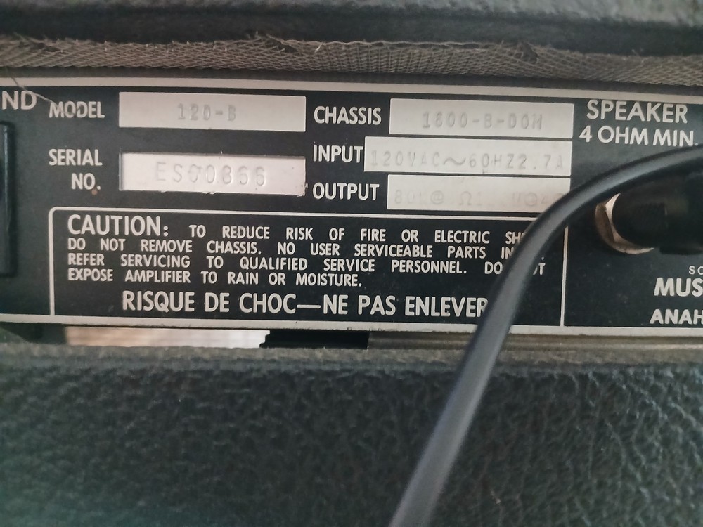 MusicMan 120 Amplifier