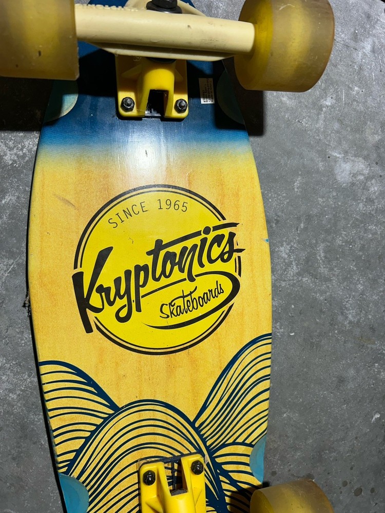 Kryptonics Complete Cruiser Skateboard 23" Wide Mini Wheels USED