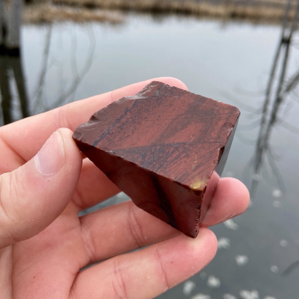 Deep Red Jasper Lapidary Rough 3.75 Oz