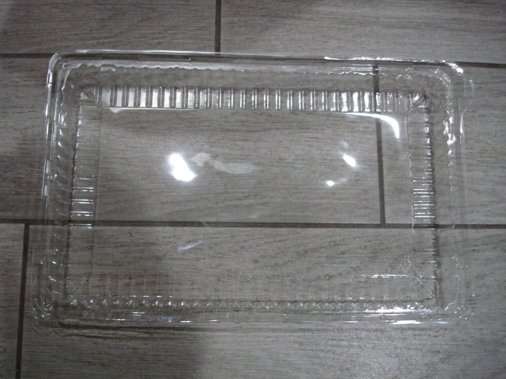 Fineline DDRC1812.L, 12"x18" Clear Rectangular Dome PET Lids, 40 Count Case