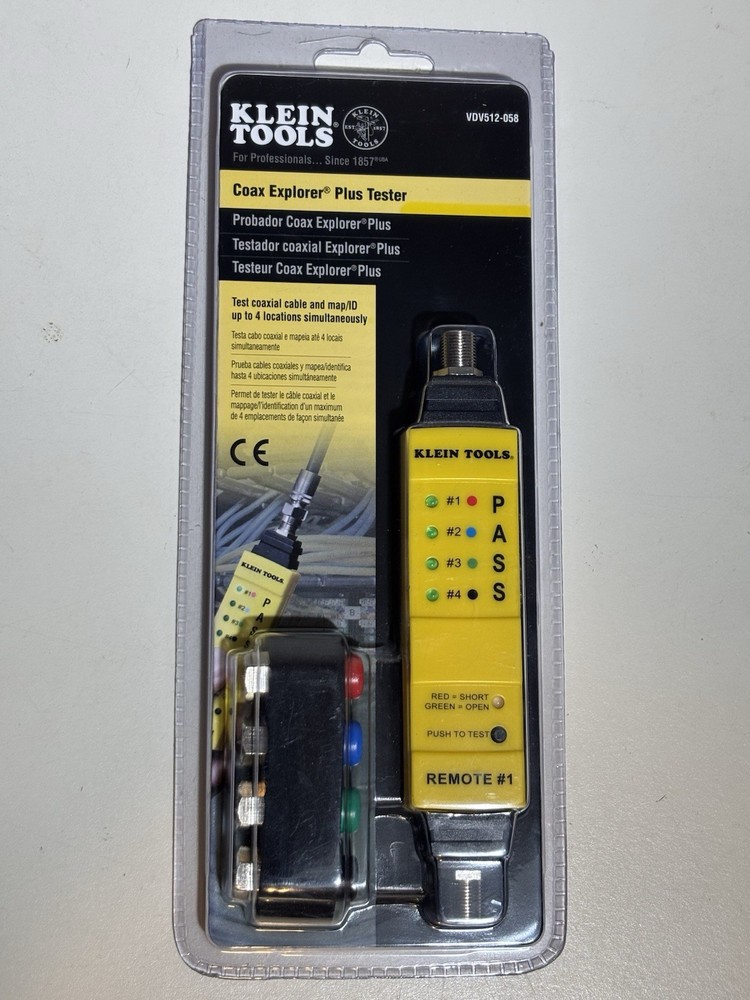 Klein Tools VDV512-058 Coax Explorer® Plus Tester NEW!