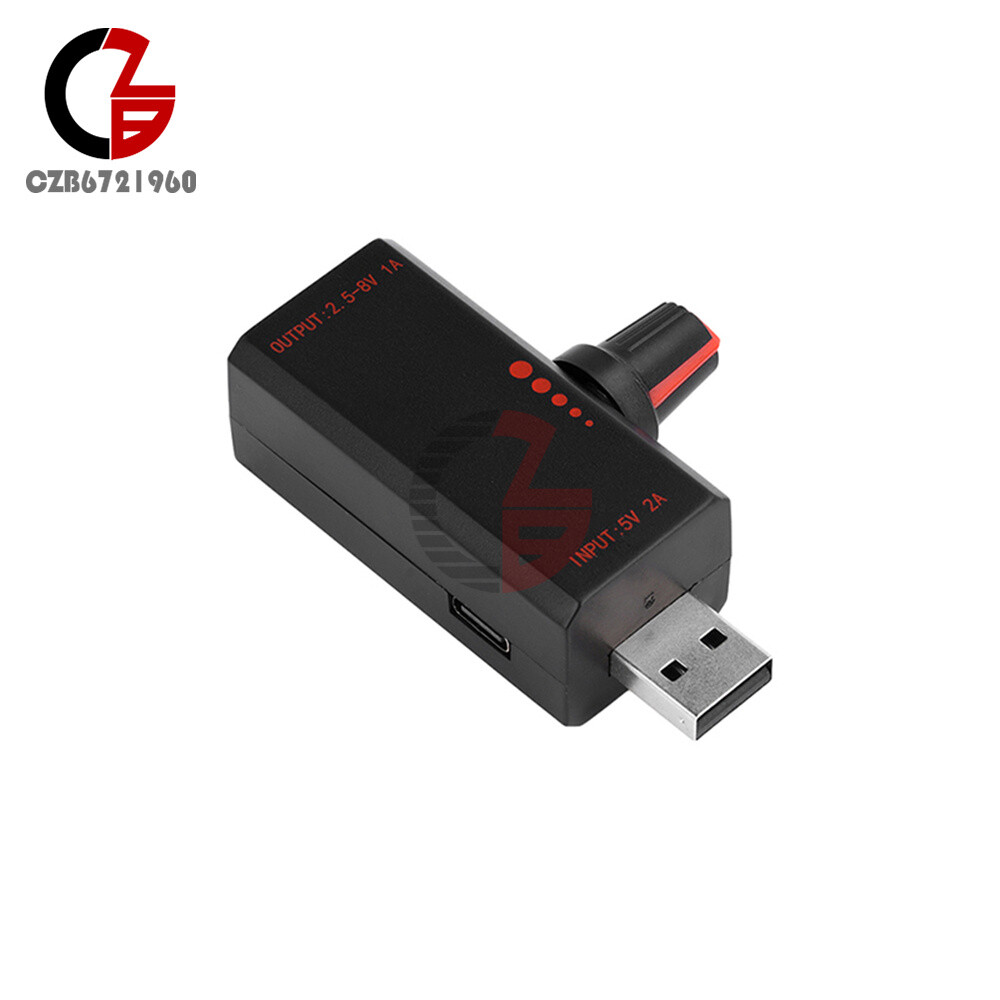 5W DC5V 2A Fan Controller Stepless Speed Control w/ Switch USB Protection Type-C